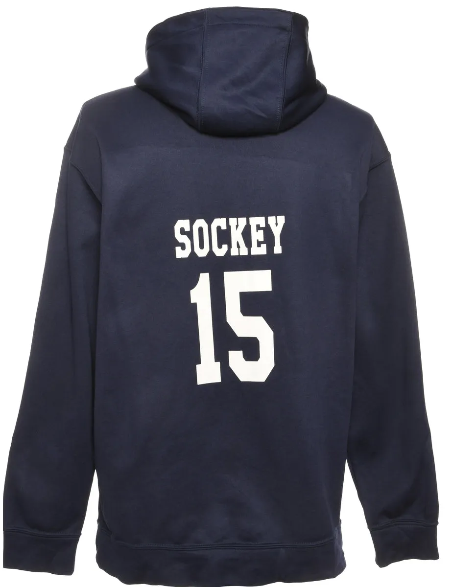 Augusta Hooded Sports Navy Sweatshirt - M