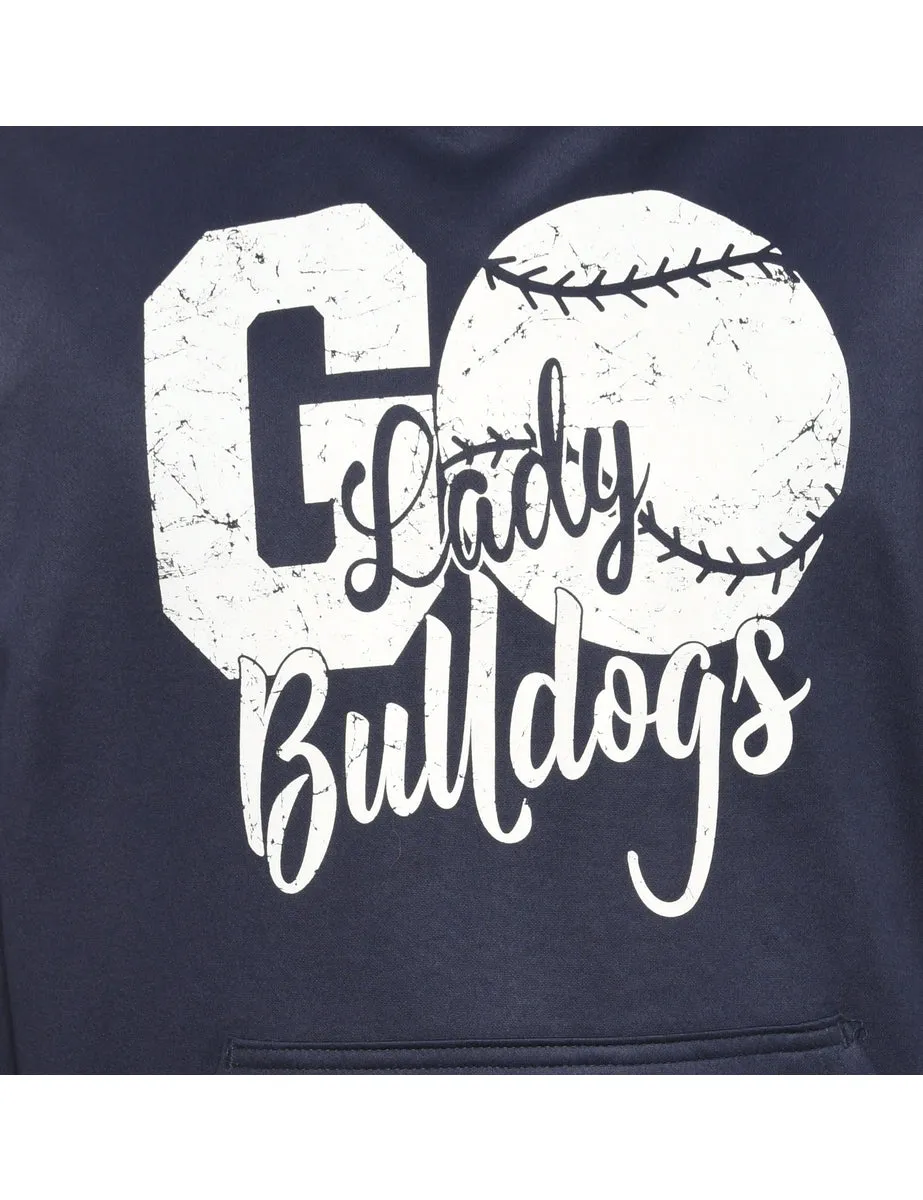 Augusta Hooded Sports Navy Sweatshirt - M