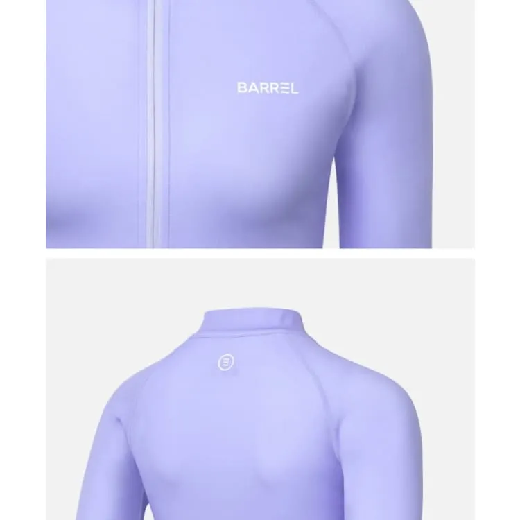Barrel Women Essential Zip-Up Rashguard-PURPLE