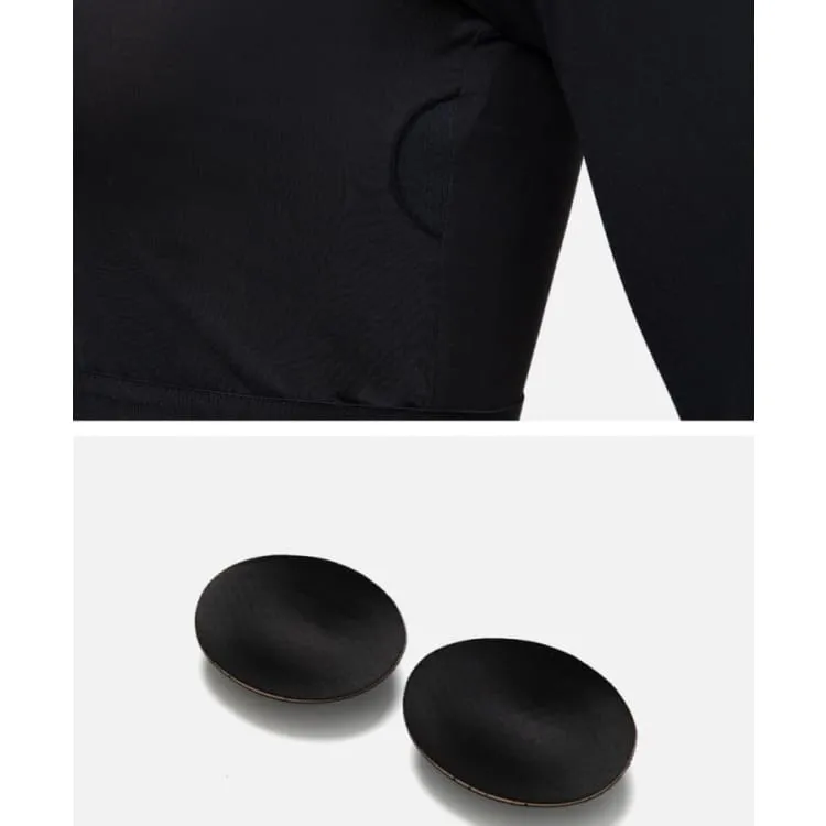 Barrel Women Resort Half Zip Crop Rashguard-BLACK