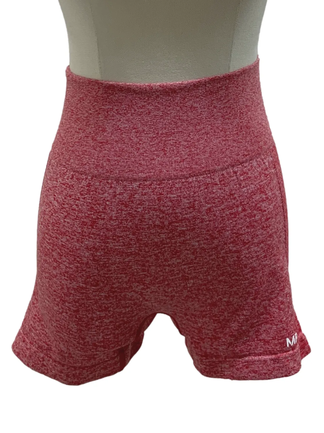 Blush Red Sports Biker Shorts