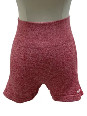 Blush Red Sports Biker Shorts
