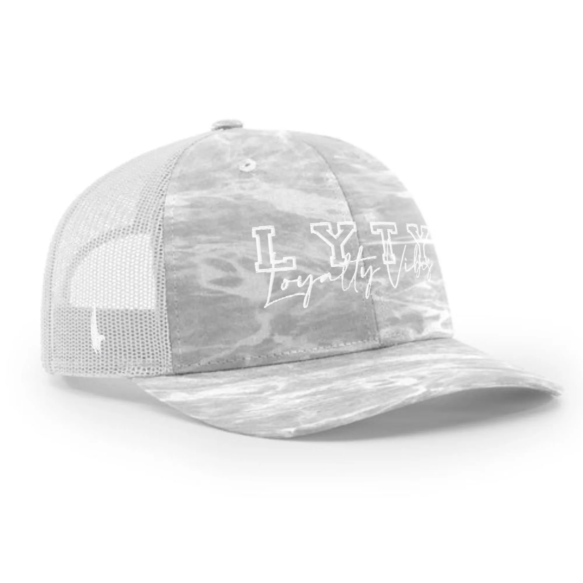 LOYALTY VIBES Varsity Logo Trucker Hat