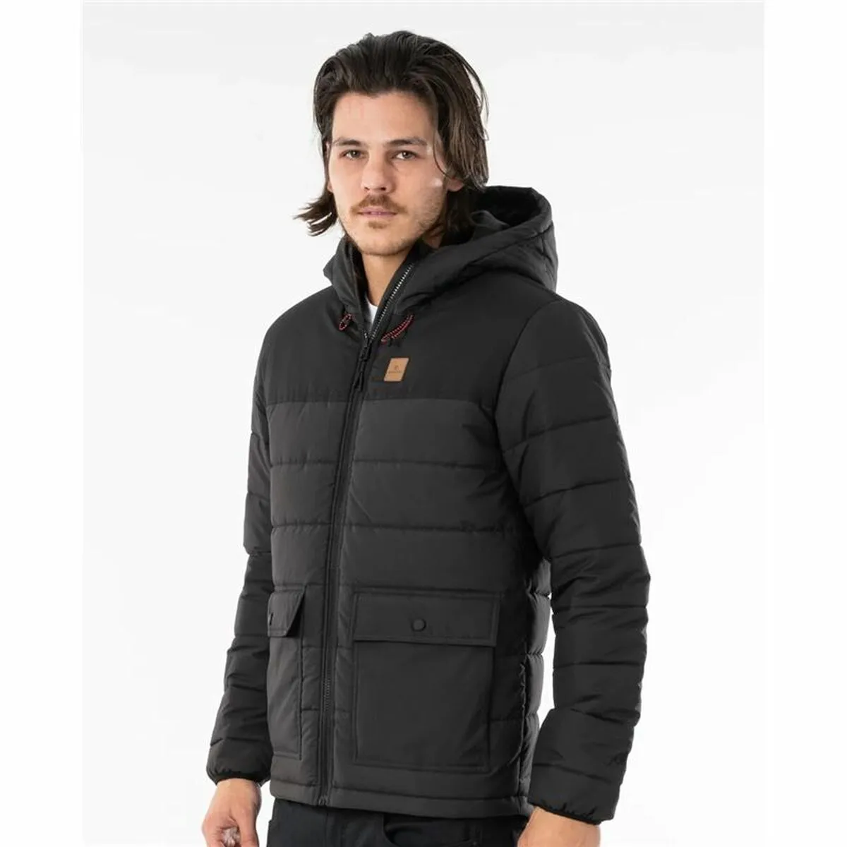 Men'S Sports Jacket Rip Curl Anti Series Ridge Black