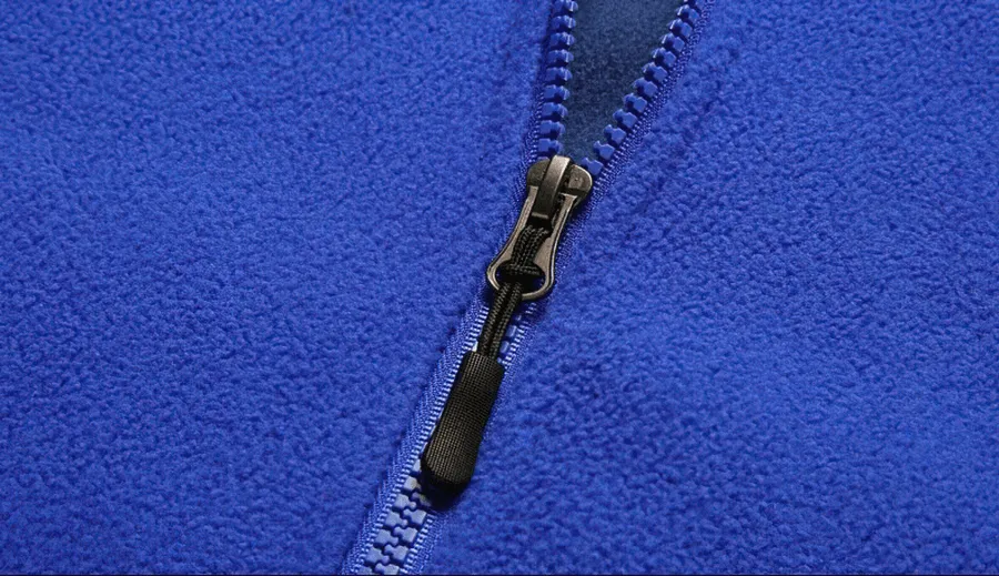 Men's Zipper Fleece Jacket with Stand Collar / Sports Male Clothing - SF0336