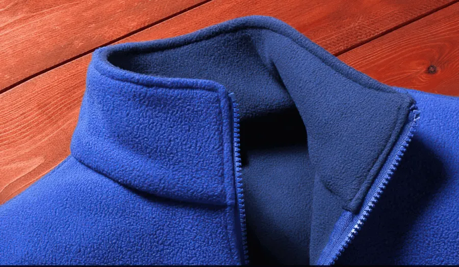 Men's Zipper Fleece Jacket with Stand Collar / Sports Male Clothing - SF0336