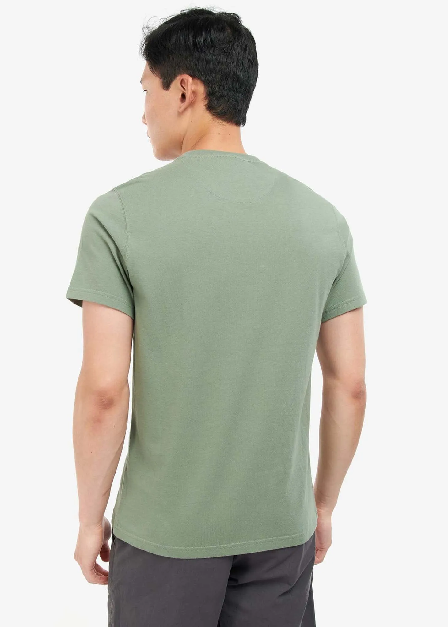 Tartan sports tee - agave green