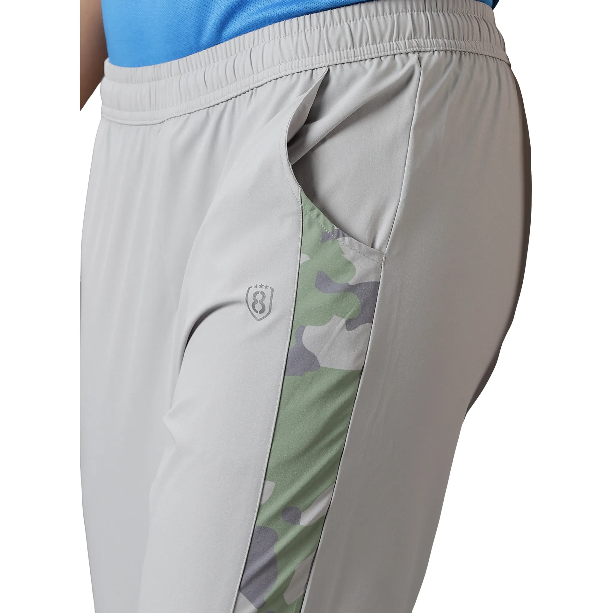 Women's Camouflage Print Track Pants with Drawstring waist & Slant Pockets.